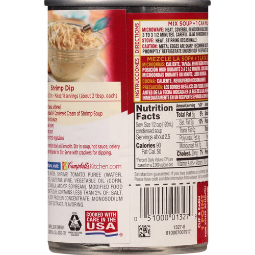 10.5 oz Can Cream of Shrimp Soup Pack of 12 X5410