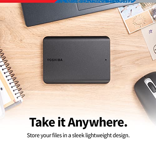 2TB Portable External Hard Drive USB 3.0 Black V5079