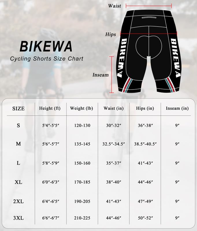 4D Padded Cycling Shorts with Zipper Pockets K934