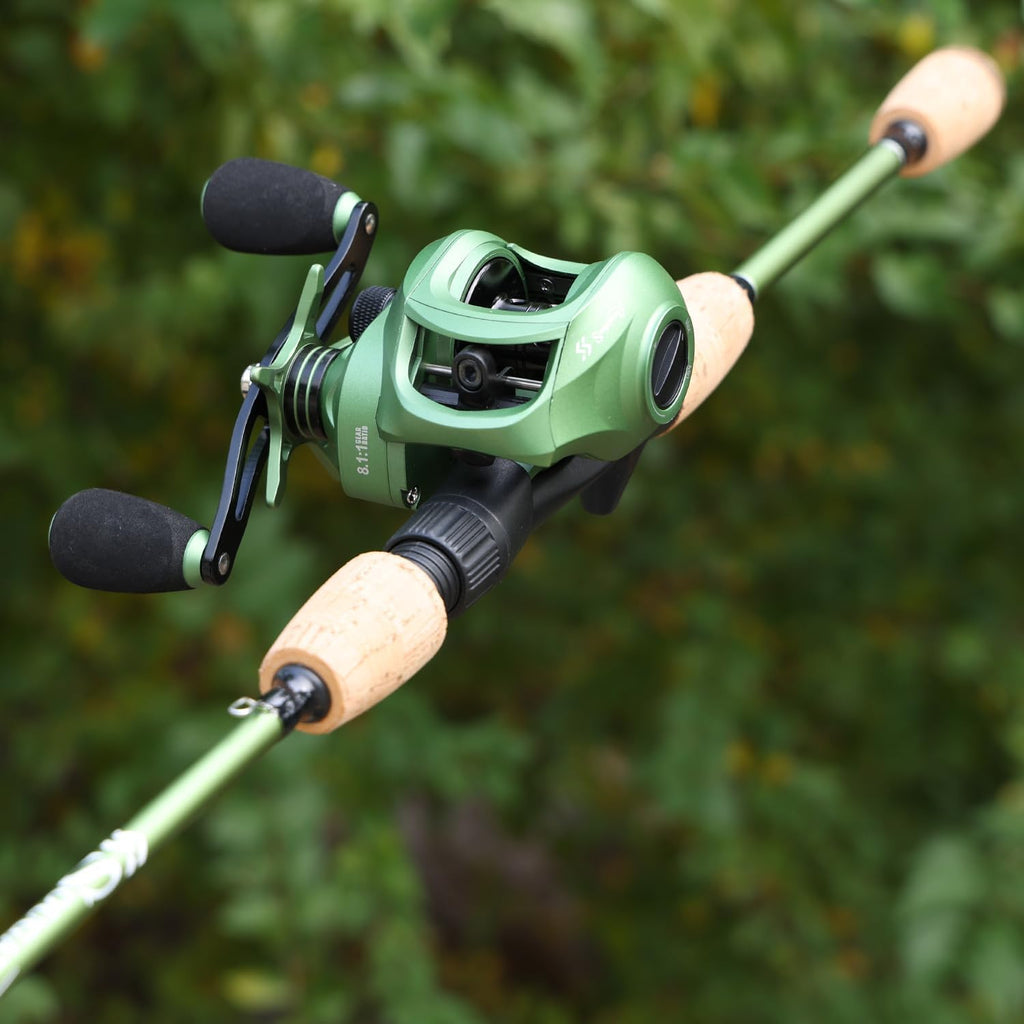 Graphite 2Pc Fishing Rod Reel Combos with Stainless Steel Guides F647789
