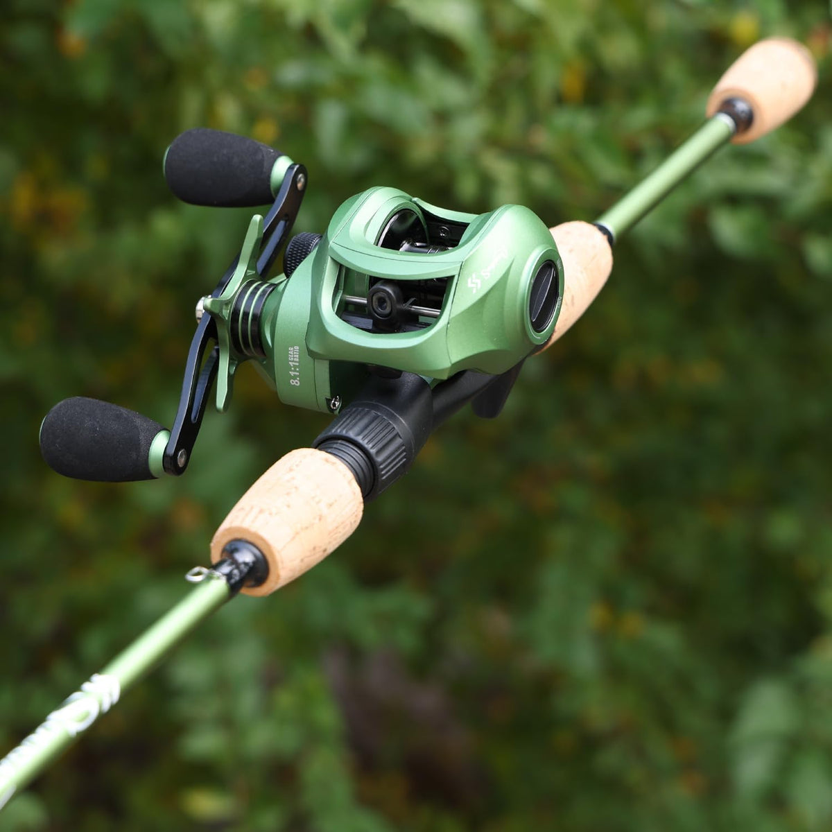 Graphite 2Pc Fishing Rod Reel Combos with Stainless Steel Guides F647789