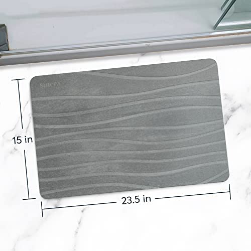 Gray Stone Bath Mat Q7448