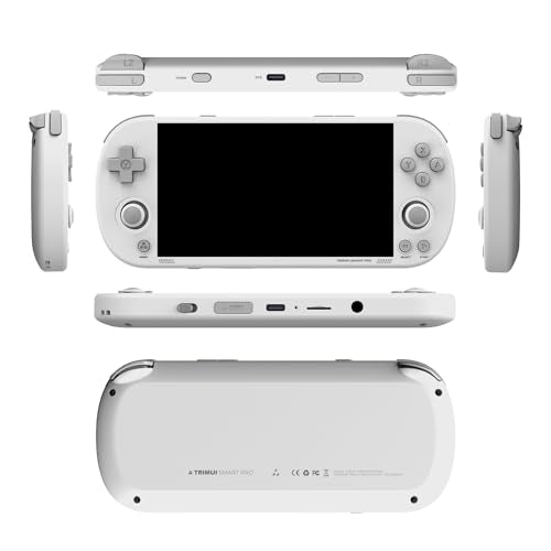 4.96 inch Handheld Game Console Linux System 128G SD Card (Black) D8463