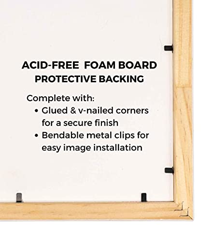 Charcoal Black Solid Wood Shadow Box Picture Frame with UV Acrylic I1448