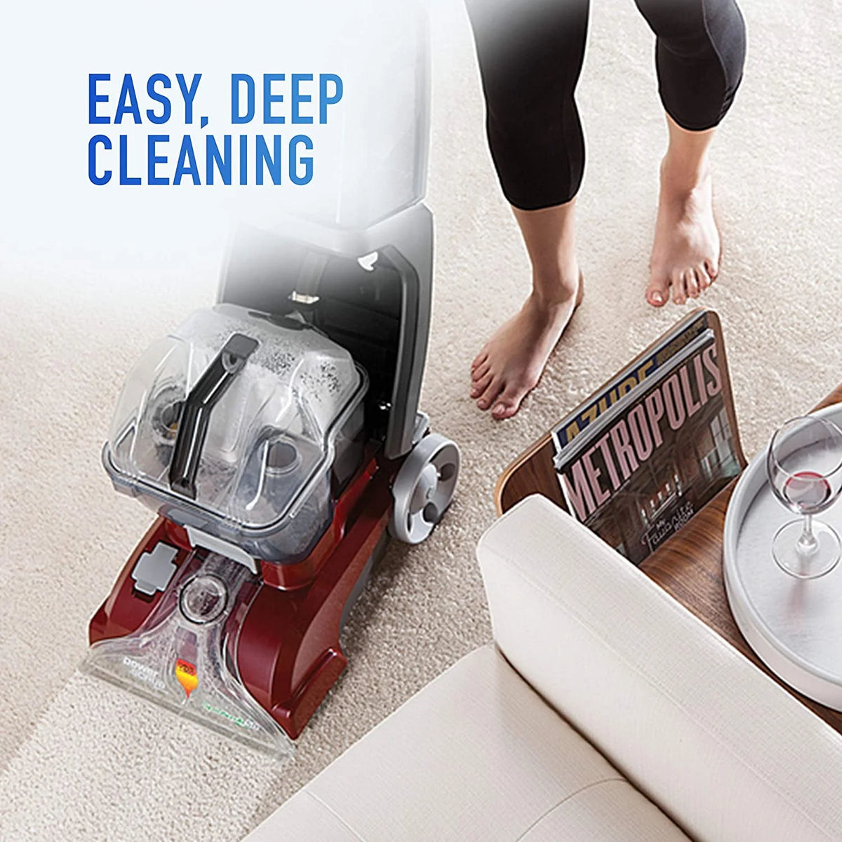 Red Upright Carpet Cleaner Machine S128