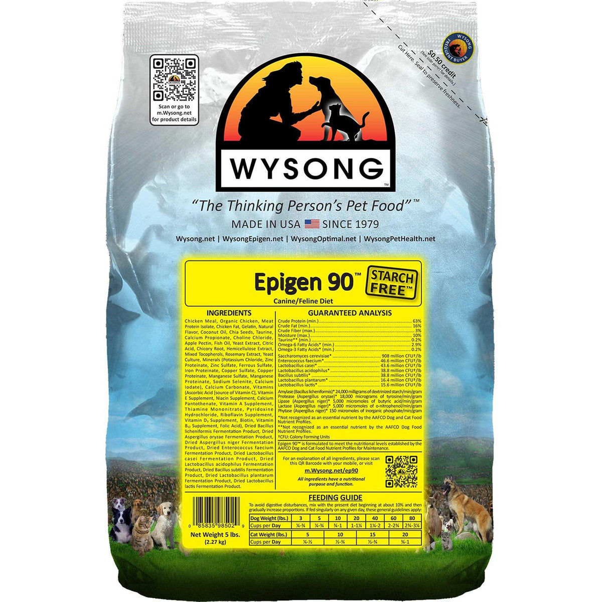 90 Starch-Free Formula Dry Dog & Cat Food T7947