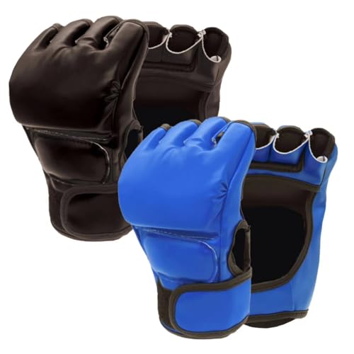 2 Pairs Leather Boxing Gloves O2449