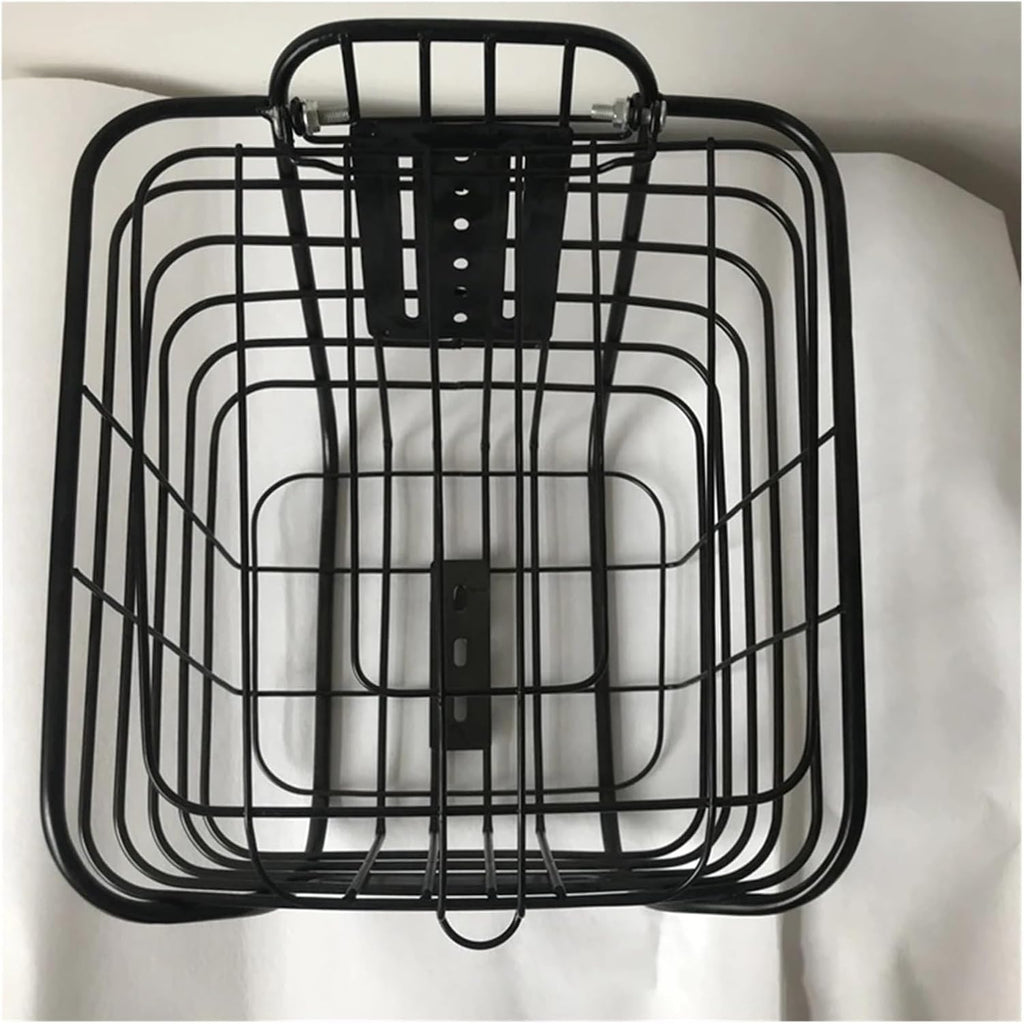 Large-Capacity Metal Bike Basket with Cover L4528