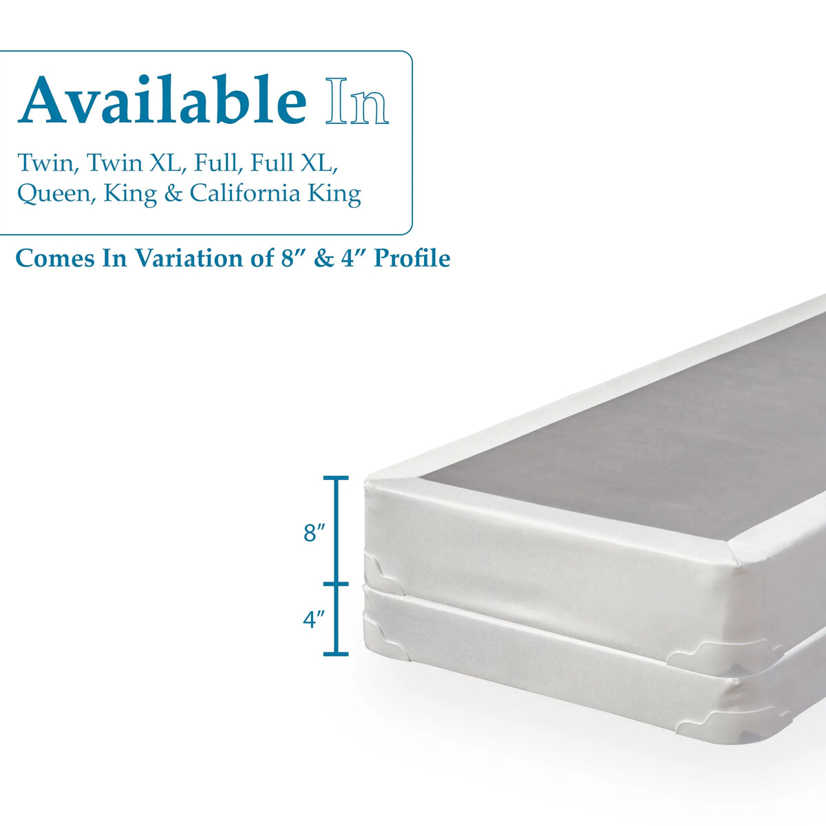 8” Split Fully Assembled Box Spring for Mattress, Queen K779