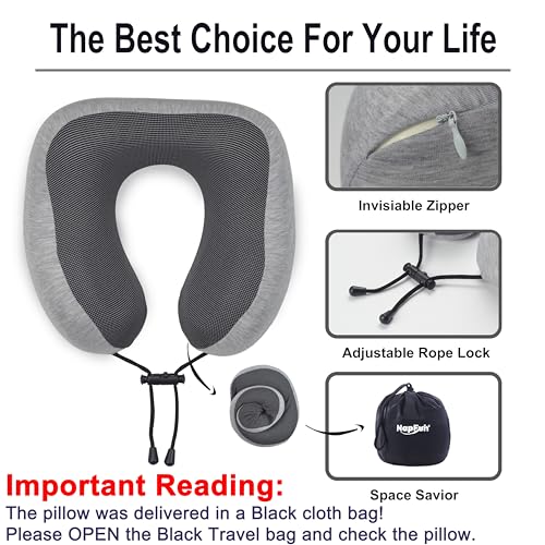 100% Pure Memory Foam Travel Neck Pillow E13573