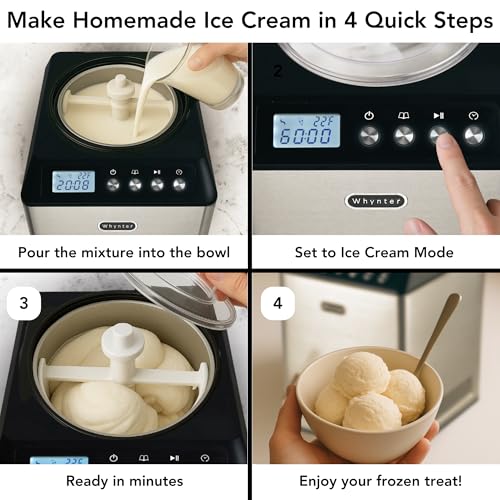 2.1 Qt. Stainless Steel Ice Cream Maker T276452
