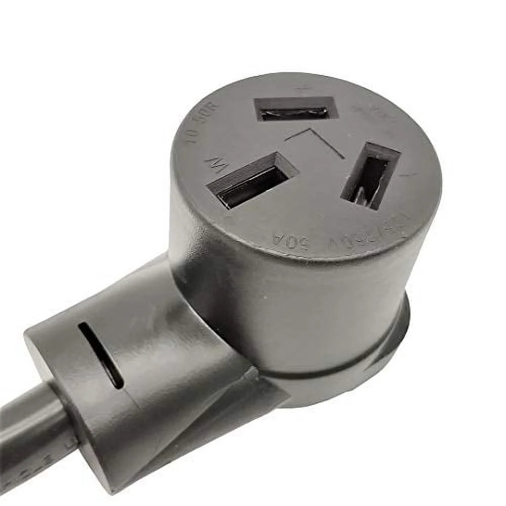 Adapter Cord Dryer 3 Prong Plug 10-30P to 10-50R Electric Stove Receptacle, 30A, 250V 1FT F275