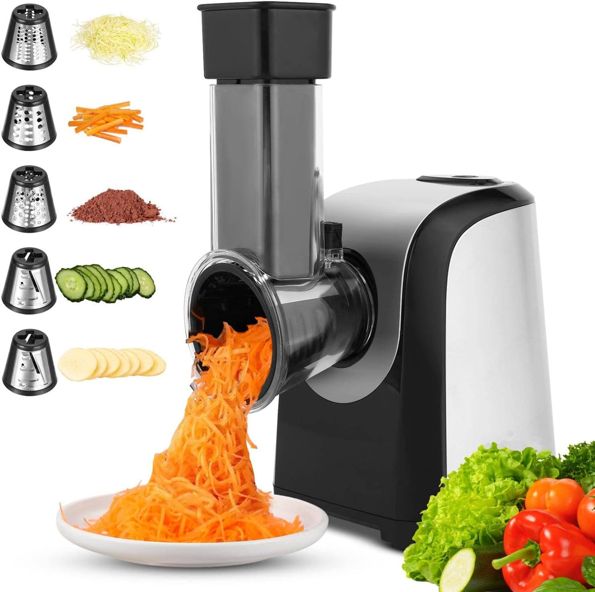 5 in 1 Electric Cheese Grater Vegetable Slicer 150W Y92970