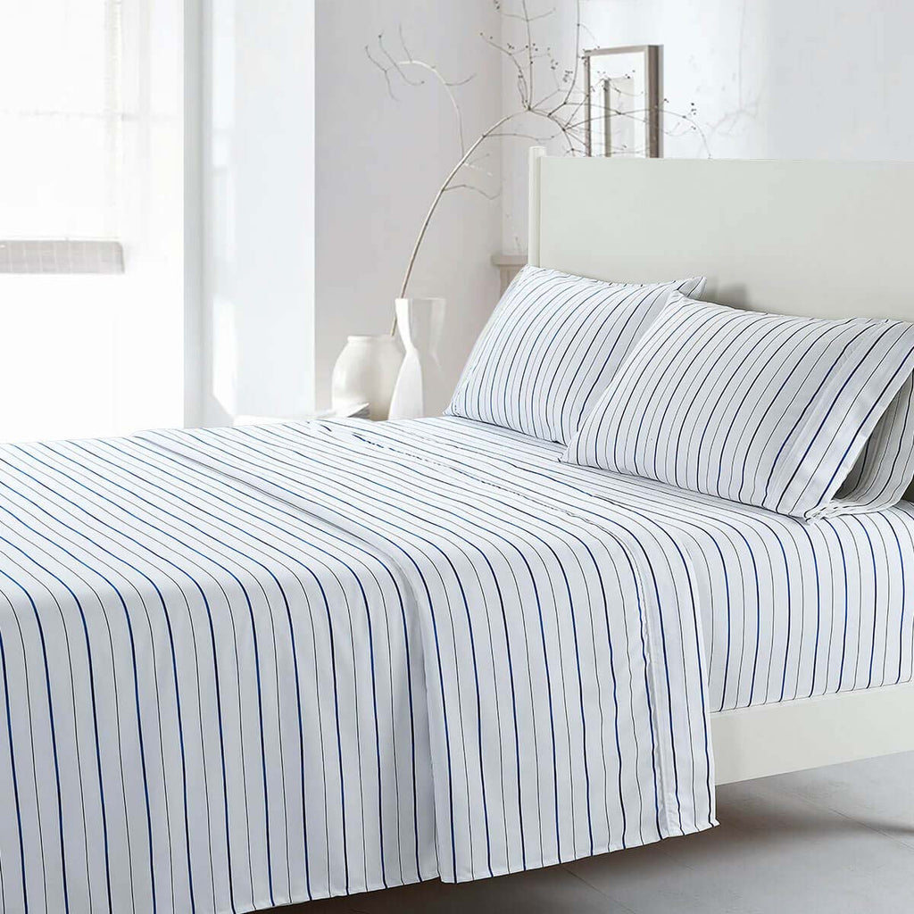 Attached Printed Heavyweight Microfiber Waterbed Sheet Sets (4 Patterns)