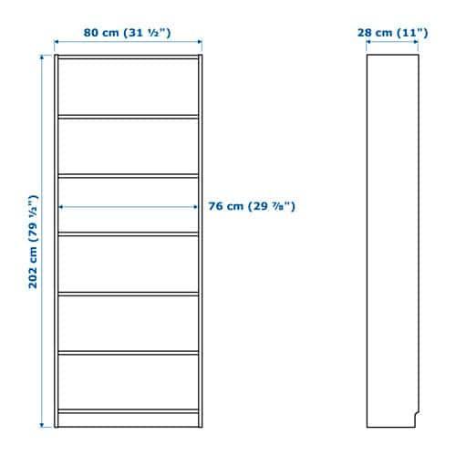 Black-Brown Bookcase Z234