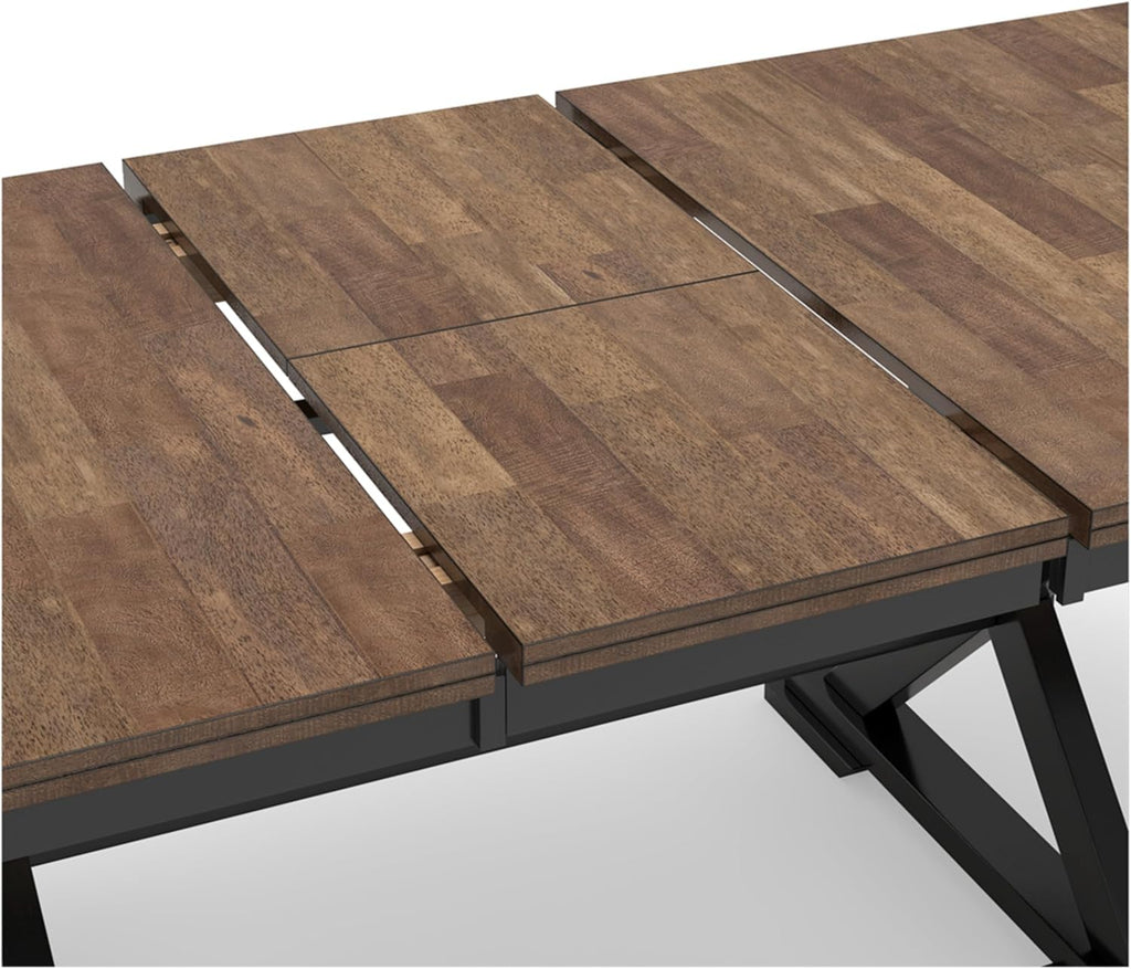 Black & Dark Brown Dining Extension Table A281
