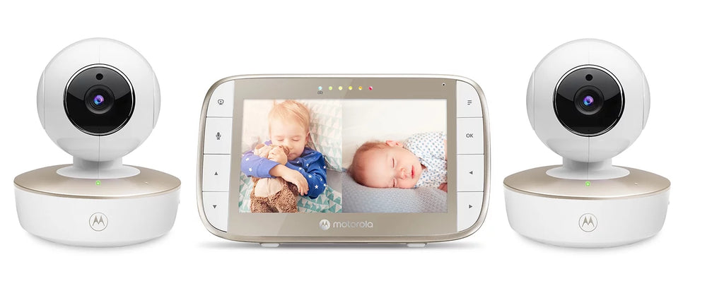 Video Baby Monitor with 5" Color Screen and 2 Remote Cameras K1755