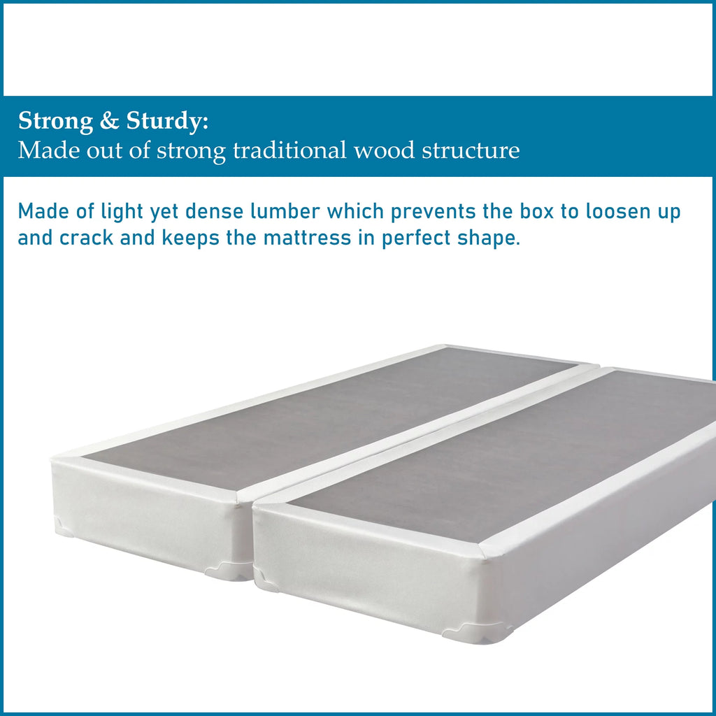 8” Split Fully Assembled Box Spring for Mattress, Queen K779