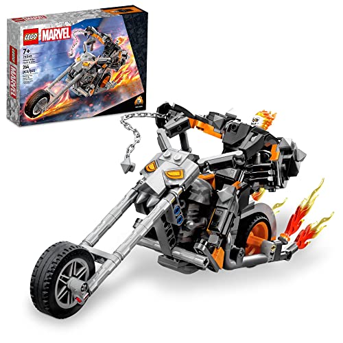 LEGO Marvel Ghost Rider Mech & Bike 76245, Buildable Motorbike Toy with Movable Action Figure F768922