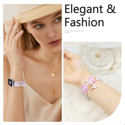 Bracelet Beaded Bands Elastic Stretch Crystal Strap H757