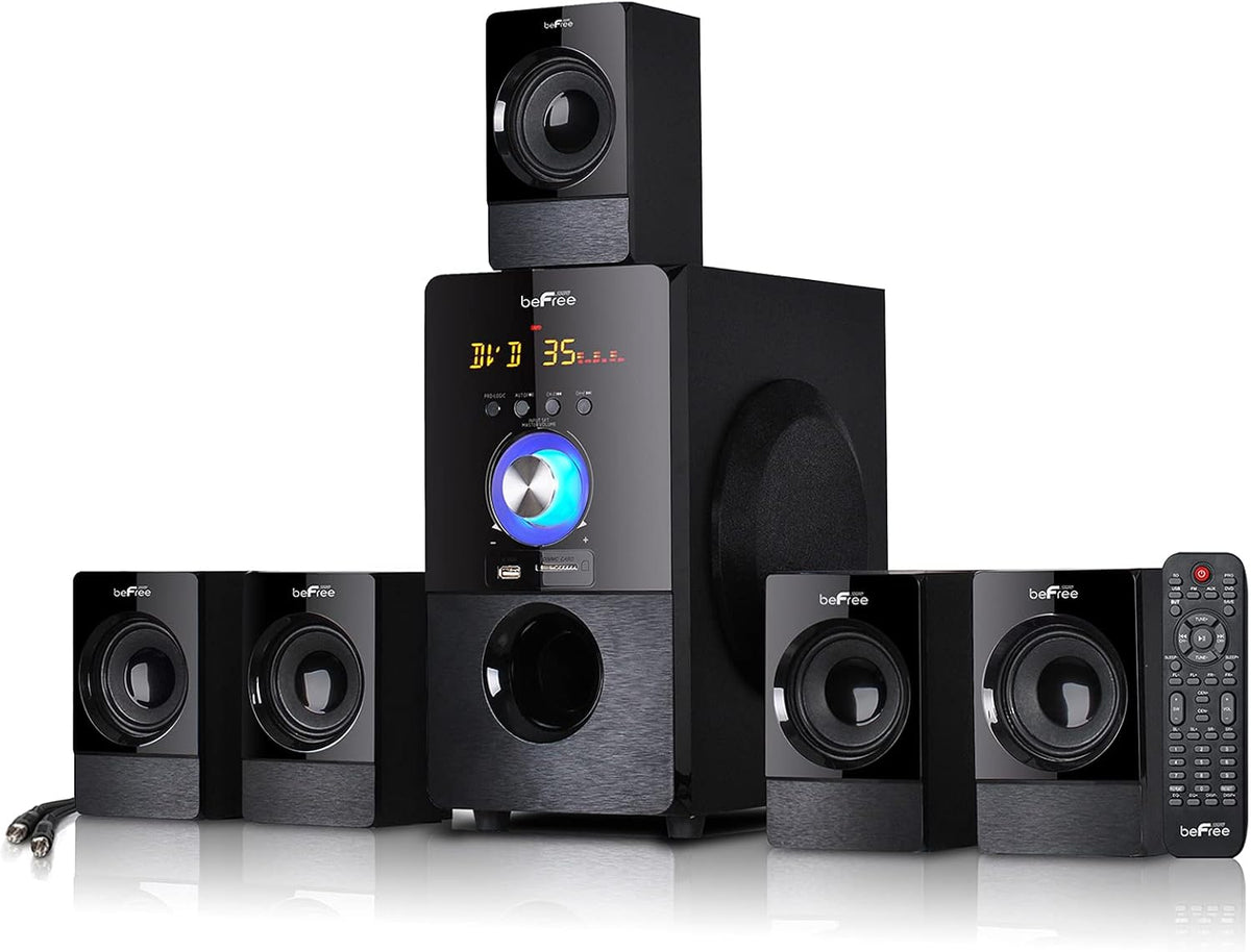 5.1 Channel Bluetooth Surround Sound Speaker System in Black I440246