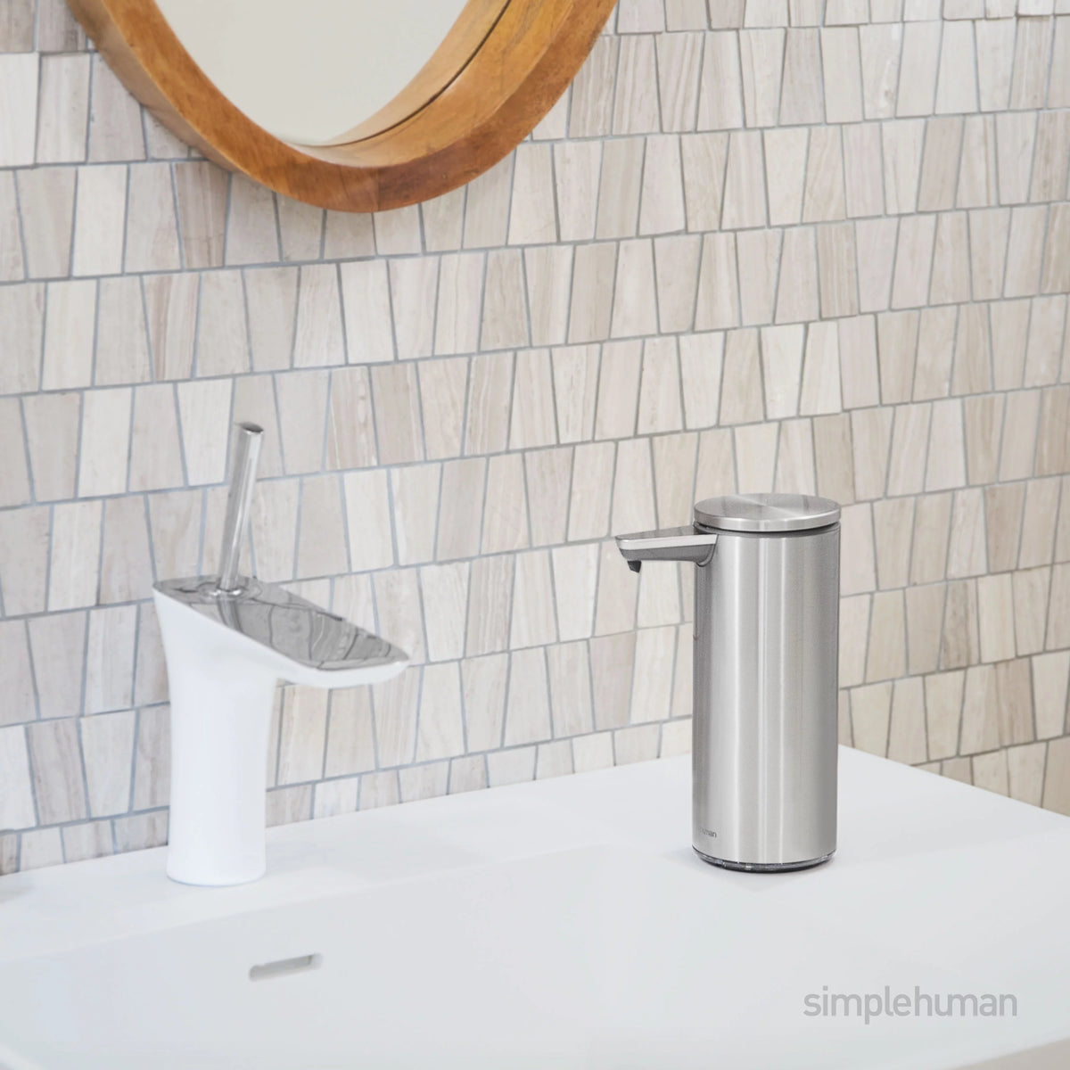 9 oz. Touch-Free Automatic Rechargeable Sensor Liquid Soap Dispenser, Brushed Stainless Steel E776572