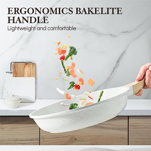 Nonstick Frying Pan Skillet, Swiss Granite Coating, 9.5 Inch X21076