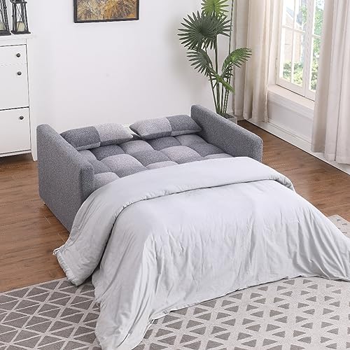 3 in 1 Velvet Pull Out Sleeper Sofa Bed F3643