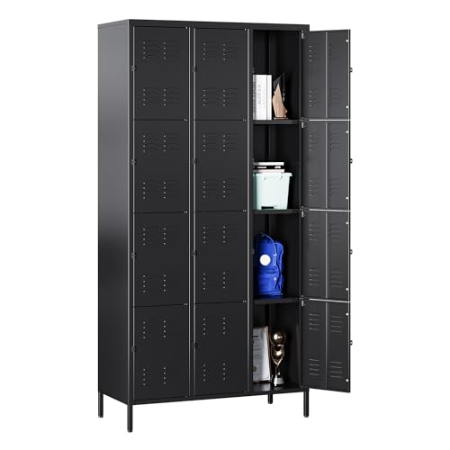 Blue Steel 3 Doors Metal Storage Locker D281024