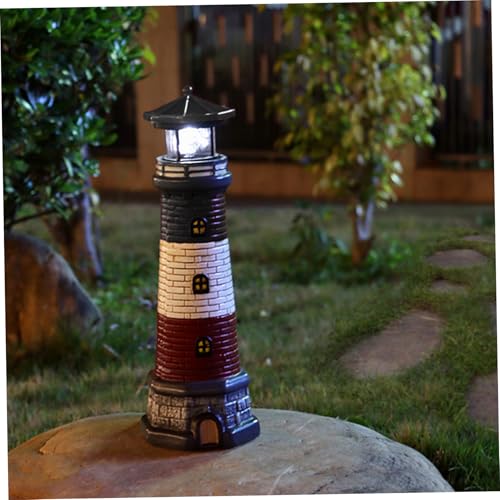 Waterproof Resin Solar Light with 360° Rotating LED Light O512042