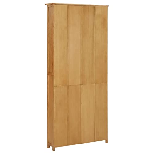 Solid Oak Wood 7-Tier Bookcase U564