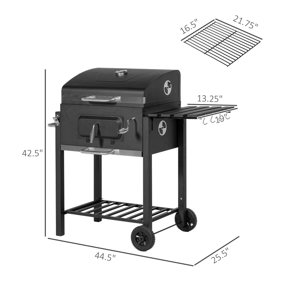 Black Charcoal BBQ Grill R207