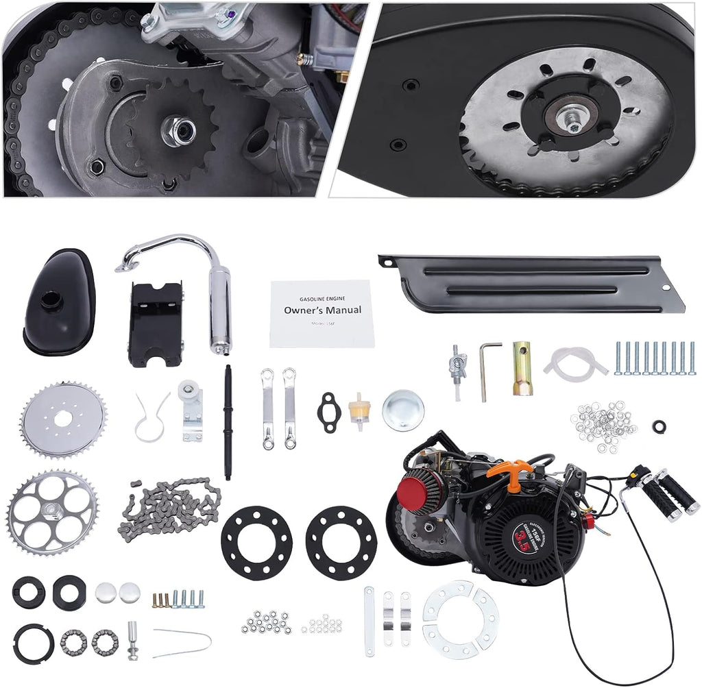 100cc 4-Stroke Gasoline Engine Kit Air-Cooled Motor Chain Drive M852818