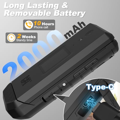 S22 Smart Flip Phone Unlocked 16GB 2.8 Touchscreen Rugged Cell Phone Android 11 IP68 Water Resistant 4G LTE GSM Q186350
