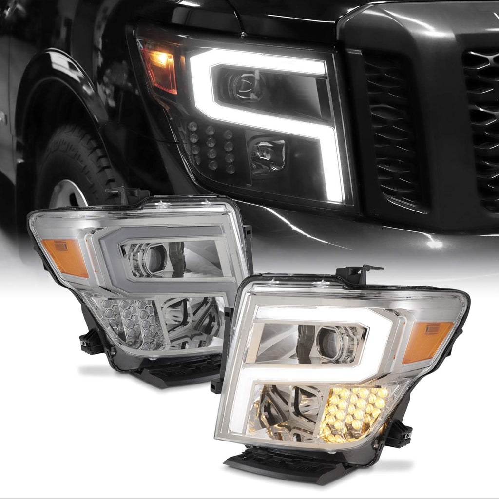 Chrome Projector LED Headlights Q8261