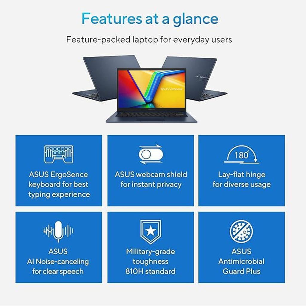 Blue 14" FHD Laptop, i3-1215U, 16GB RAM, 1TB SSD, Windows 11 Home J274