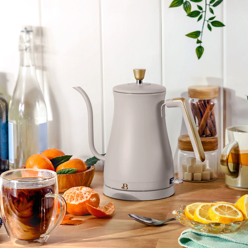 1-Liter Electric Gooseneck Kettle 1200 W Porcini Taupe R26145