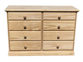 Wide Solid Pine Wooden Dresser N35925