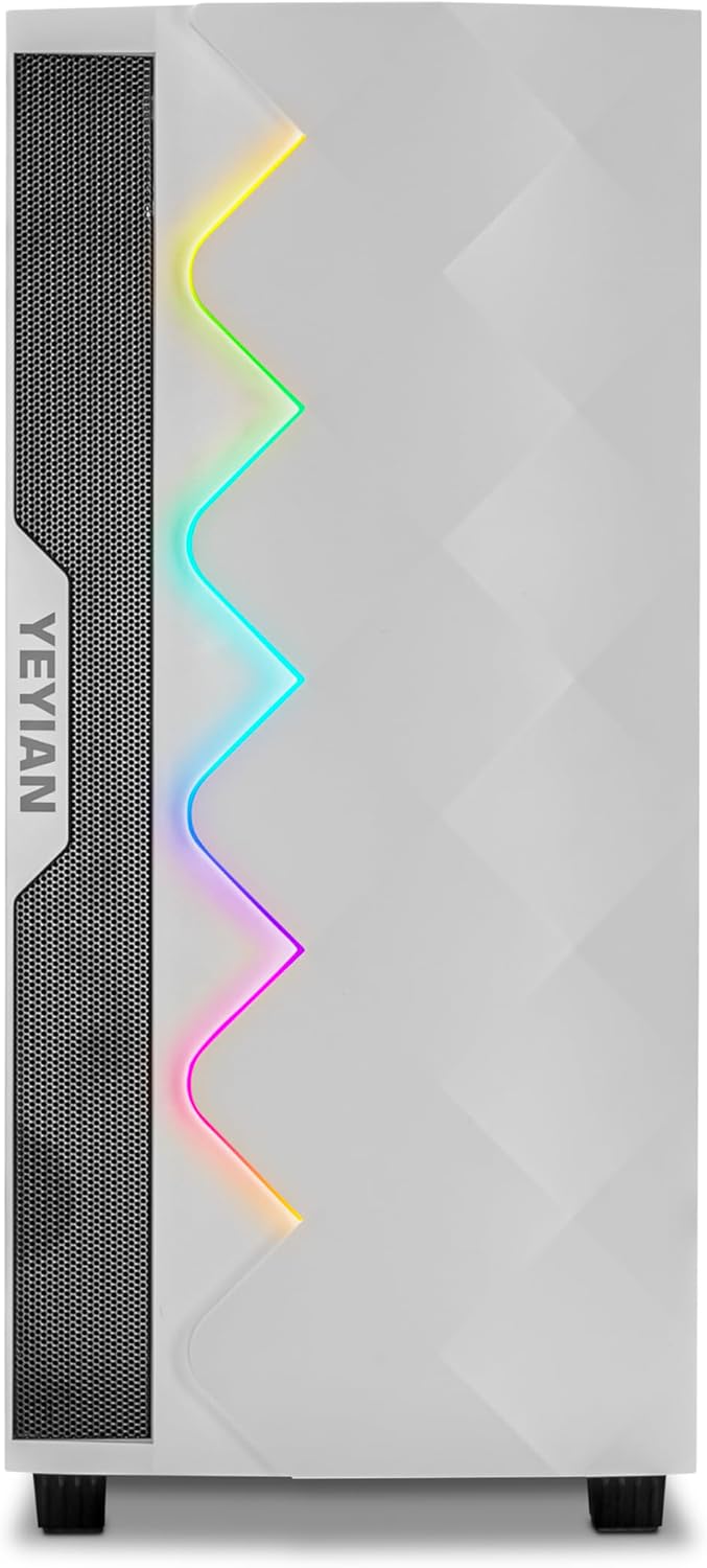 GeForce RTX 4060 Gaming PC, AMD Ryzen 5 7500F, 16GB DDR5 5600, 1TB NVMe SSD, Win 11 Home Prebuilt PC J542814