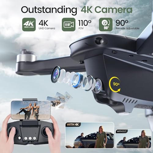4K Camera GPS Drone with Brushless Motor, 46 Mins Flight V21946