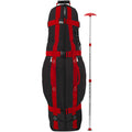 Black/Red Travel Bag with Stiff Arm J2570