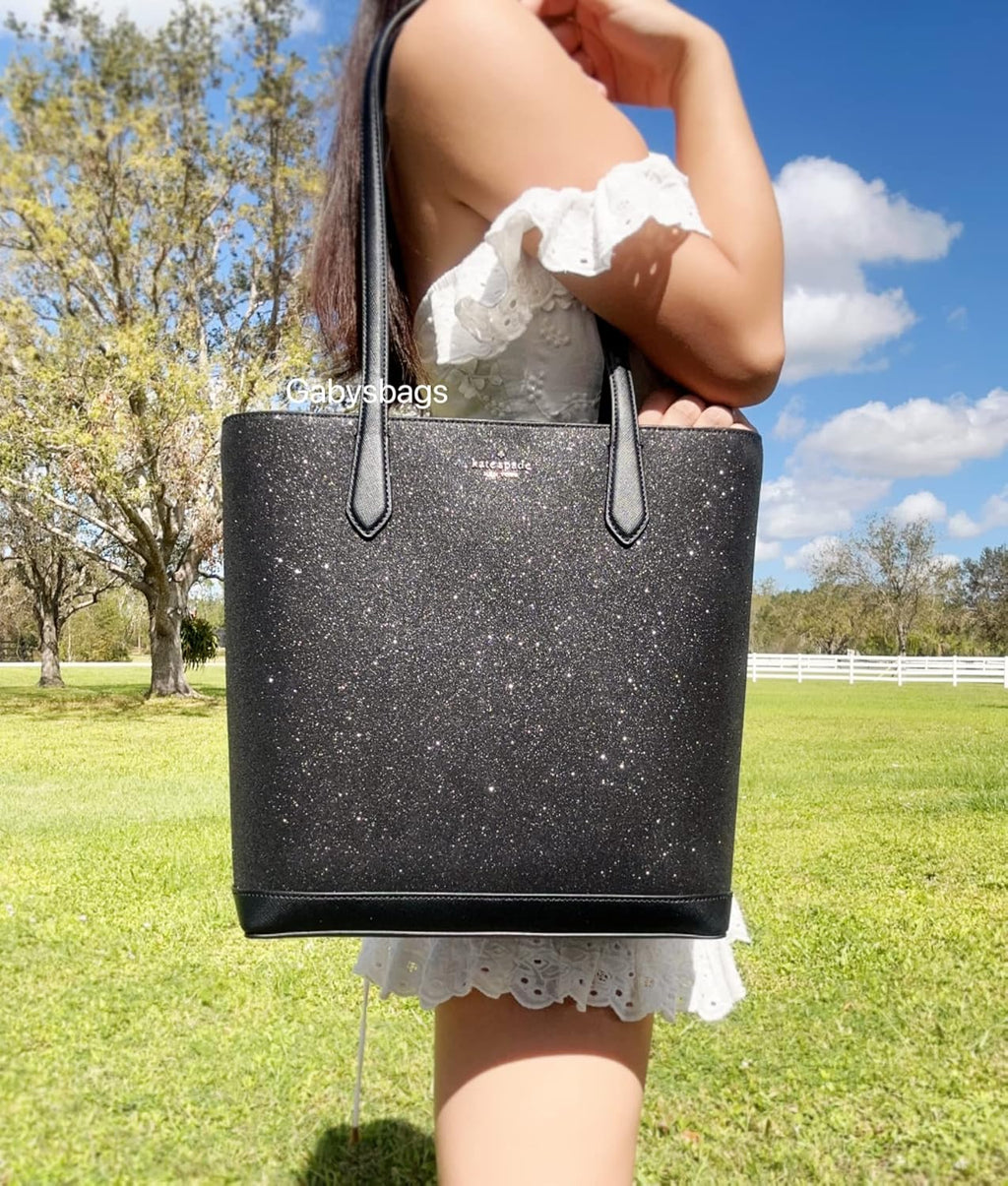 Black Shoulder Tote Bag Handbag C7276