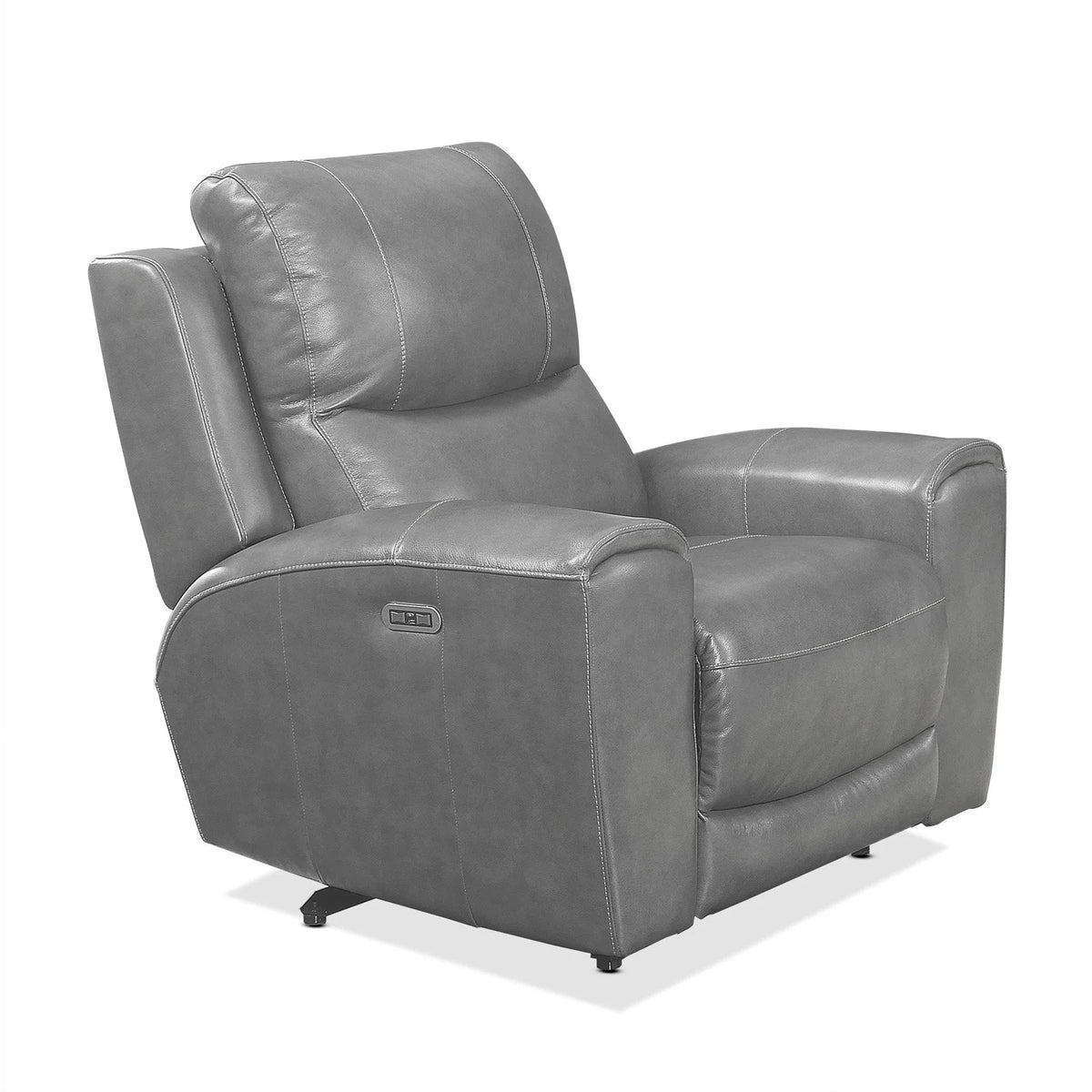 Ivory Leather Power Reclining Chair H981183