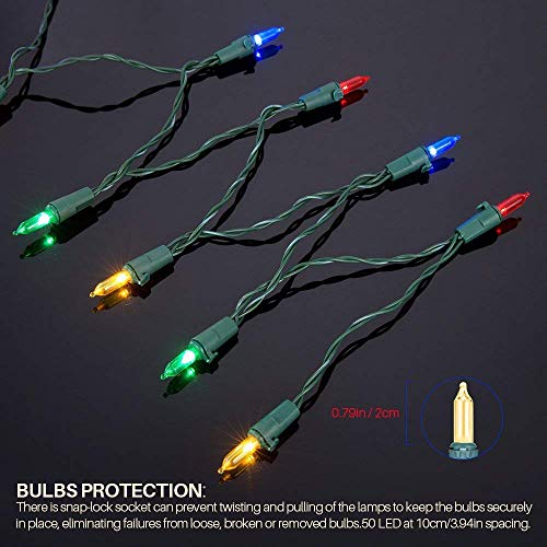 18ft 50 LED Warm White Battery Operated String Lights C2540