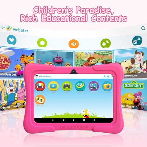 10 inch Android Tablet with 32GB Storage – Pink N6539