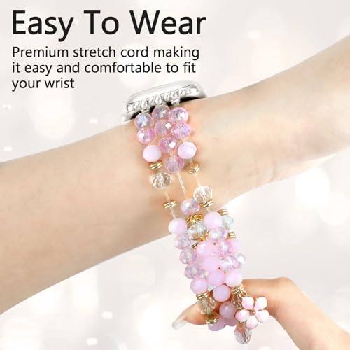 Bracelet Beaded Bands Elastic Stretch Crystal Strap H757