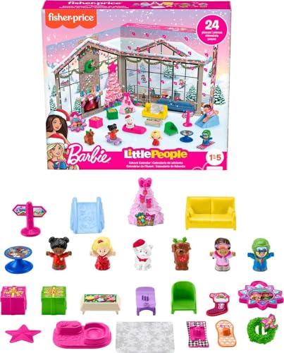 Advent Calendar Playset, 24 Christmas Figures & Pieces P59461