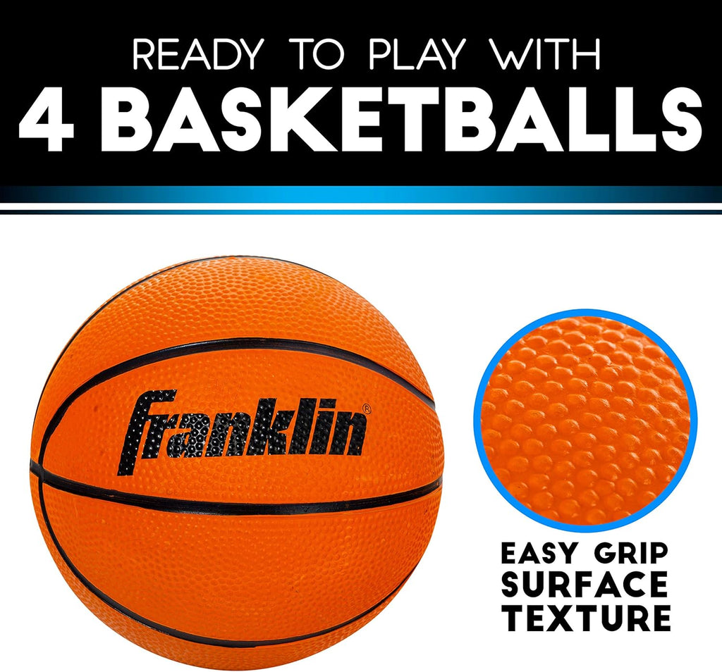 Dual Shot Indoor Mini Basketball Hoop Electronic Basketball Game with 4 Mini Basketballs E897