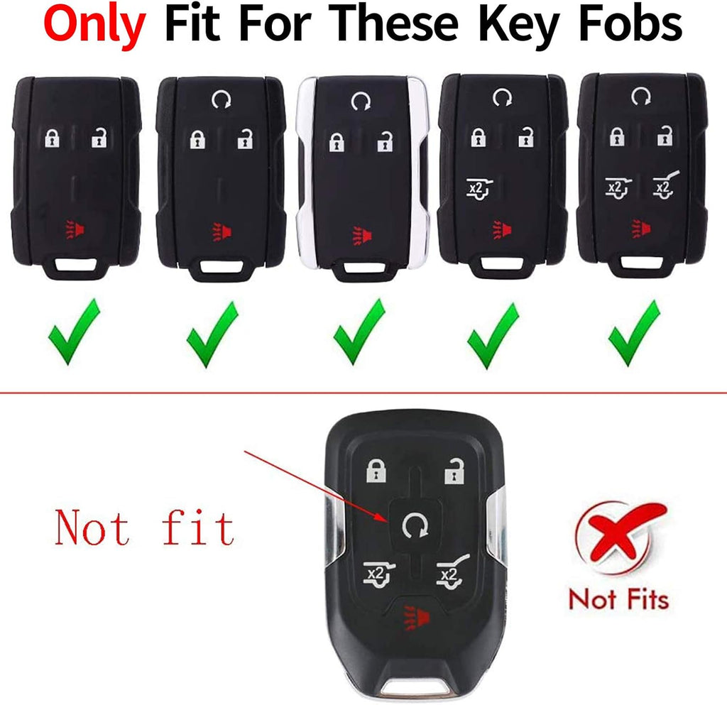 Key Fob Cover Case for 1500 2500HD 3500HD Canyon Key Cover Smart Remote 3/4/5/6 Button Protector R563