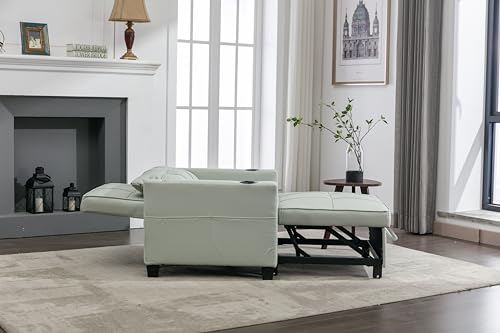 Blue Tech Cloth 3-in-1 Convertible Pull Out Couch Z81310